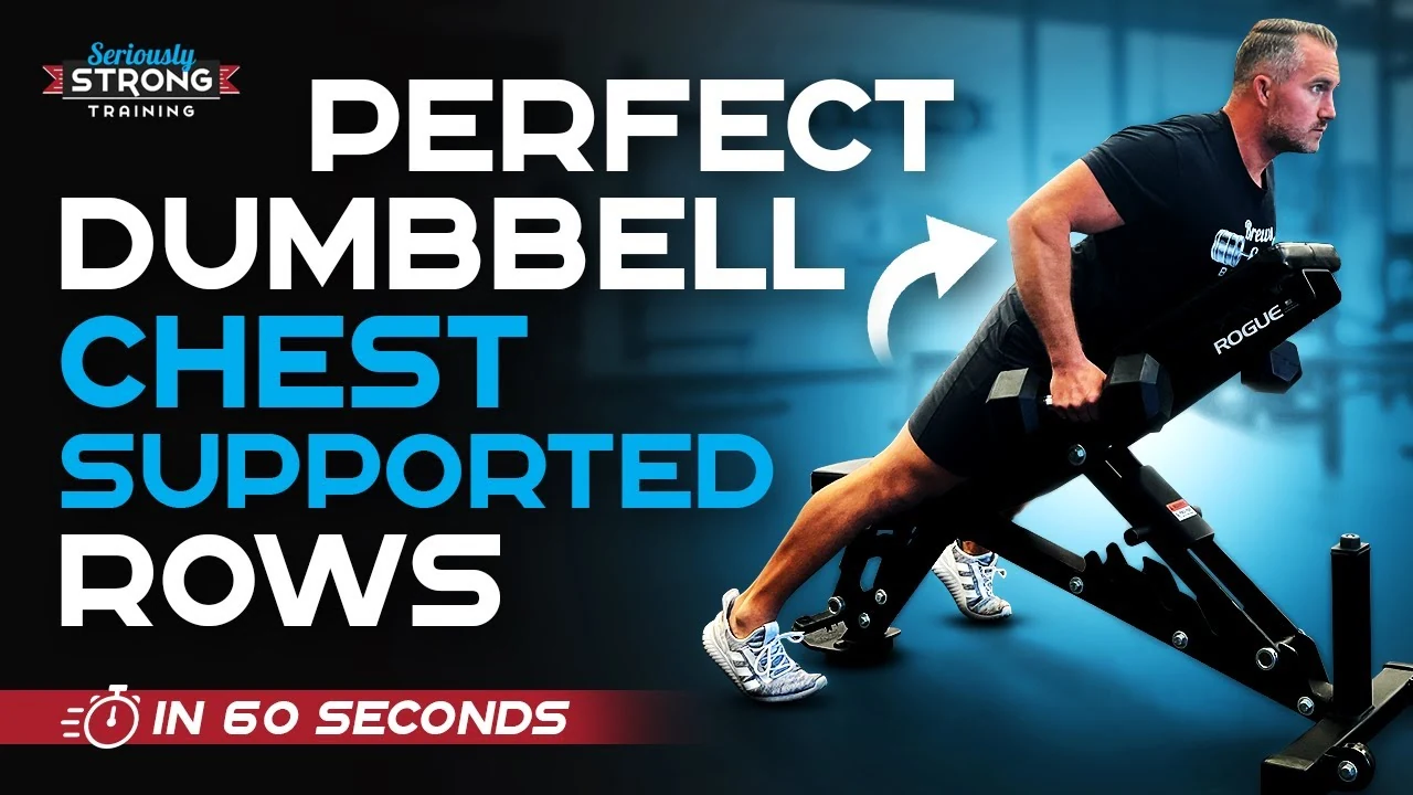Person performing a chest-supported dumbbell row on an incline bench, pulling dumbbells toward their hips with elbows bent.