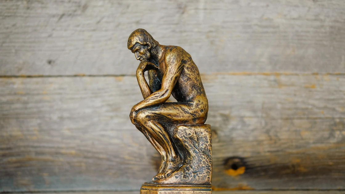 A man sitting and thinking 